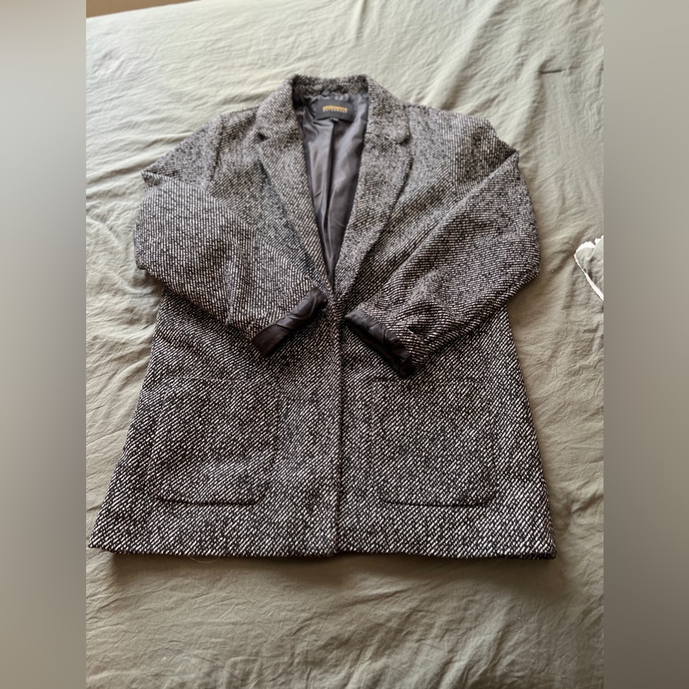 Black Gray Tweed Blazer